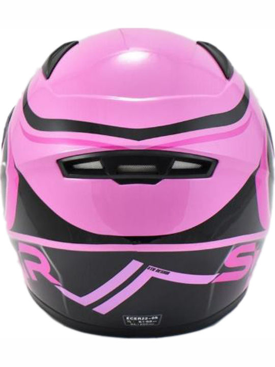 STR J1-Joy Pink Παιδικό Κράνος Μηχανής Full Face ECE 22.05