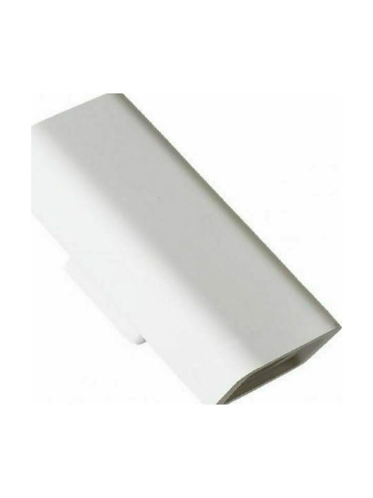 Aca Μοντέρνο Φωτιστικό Τοίχου με Ντουί GU10 σε Λευκό Χρώμα Πλάτους 7.5cm