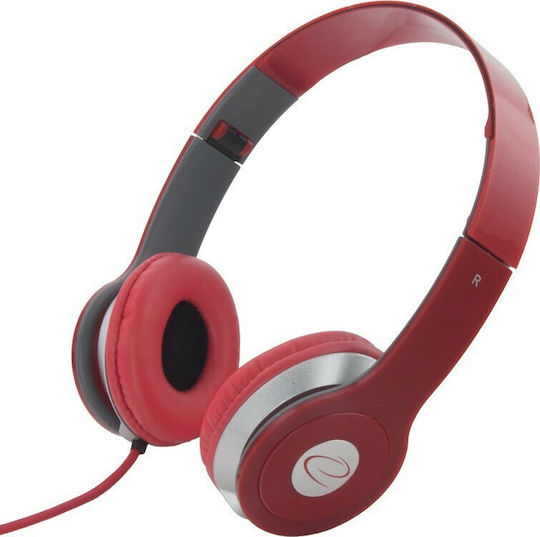 Esperanza EH145 Techno Wired On Ear Headphones Red EH145R