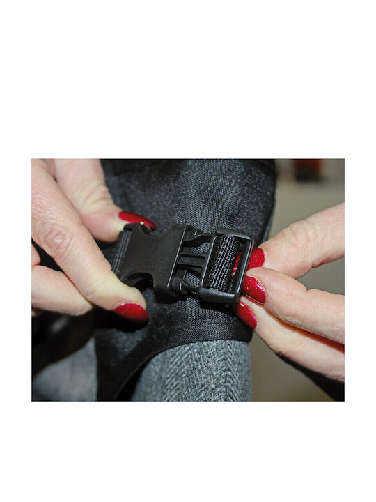 Dooky Portable Fabric Booster Seat for Chair Travel Black Grey Melange
