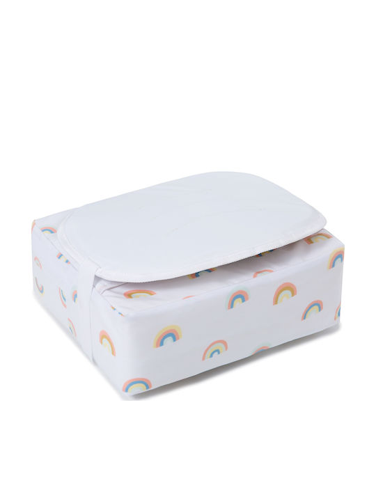 Baby to Love Portable Fabric Booster Seat for Chair Easy Up Booster Rainbow
