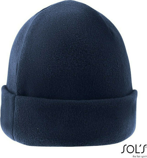 Serpico Beanie Unisex Fleece Beanie in Marineblau Farbe