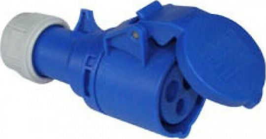 PCElectric Female Industrial Socket Female Plug 3P 16A IP44 213-6