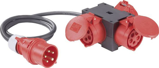 PCElectric Waterproof Extension Cable Cord Industrial Male Plug 5P 16A to Female 5P 16A IP44