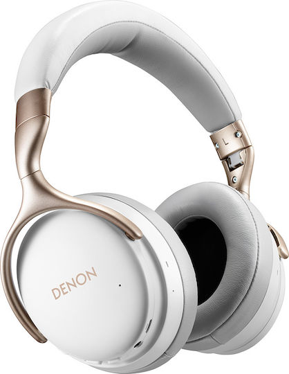 Denon AH-GC30 Wireless / Wired Over Ear Headphones with 20 hours of Operation White
