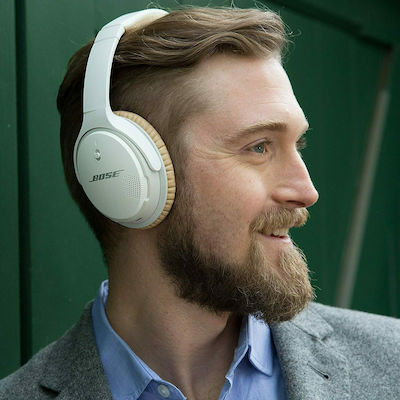 Bose SoundLink Wireless II Over Ear Ακουστικά με 15 ώρες Λειτουργίας και Quick Charge Λευκά