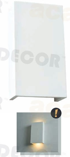 Aca Block Φωτιστικό Τοίχου Λευκό 20x20x7εκ. Aca Block Φωτιστικό Τοίχου Λευκό 20x20x7εκ.