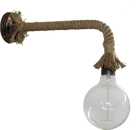 GloboStar Cenadel Vintage Leuchte Wand mit Fassung E27 Braun 10x15cm