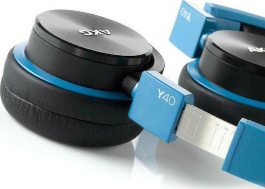 AKG Y40 Wired On Ear Headphones Blue