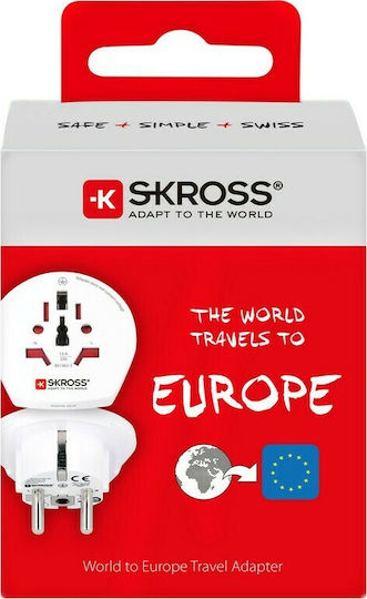Skross Αντάπτορας Πρίζας από Universal σε Ελλάδας