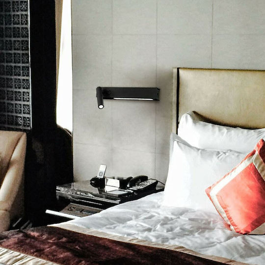 Viokef Molly Modern Lamp Wall with Integrated LED and Warm White Light Black 28x42cm