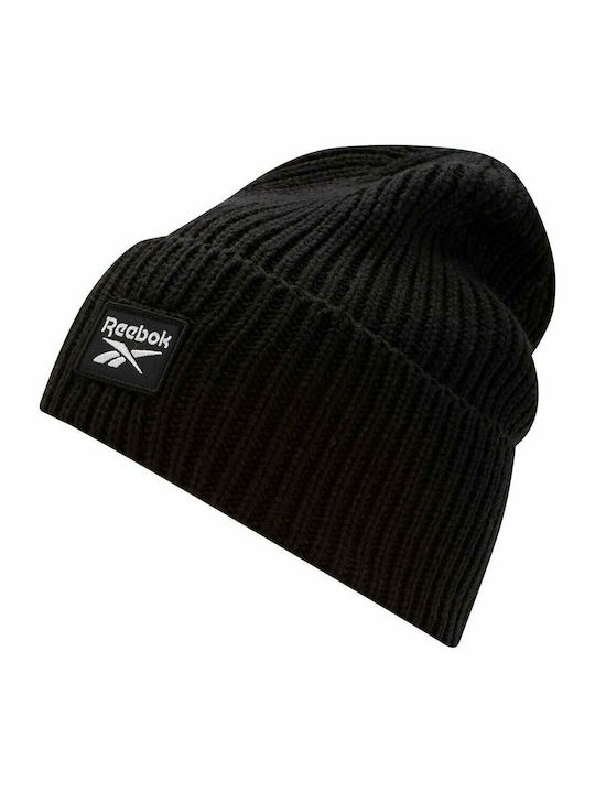 Beanie Unisex Beanie with Rib Knit in Black color GG6698