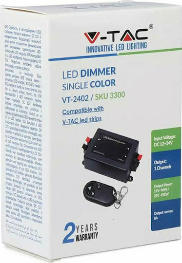 V-TAC VT-4083 Безжичен Димер RF с дистанционно управление за LED лента 3300