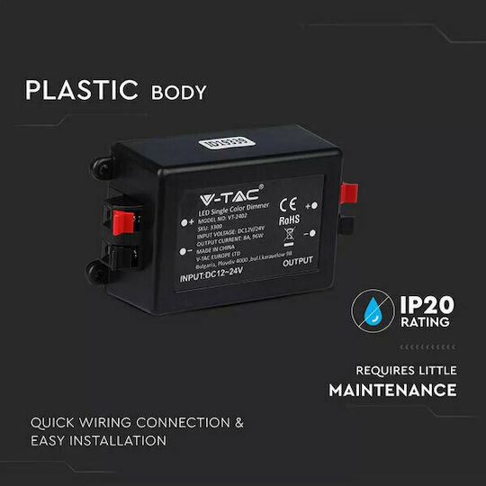 V-TAC VT-4083 Безжичен Димер RF с дистанционно управление за LED лента 3300