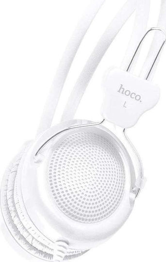 Hoco W5 Жични Over Ear Слушалки Бели