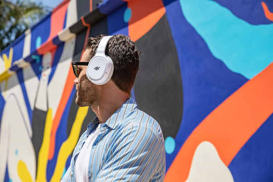 iFrogz Airtime Vibe Bluetooth Wireless Over Ear Headphones with 30 hours of Operation Gray / White