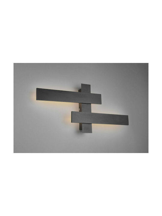 Trio Lighting Belfast Lamp Wall LED Black 60x30cm Trio Lighting Belfast Lamp Wall LED Black 60x30cm