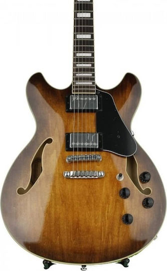 Ibanez Ηλεκτρική Κιθάρα Semiacoustic με HH Διάταξη Μαγνητών Tobacco Brown
