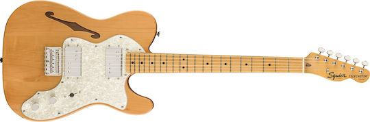 Squier Classic Vibe '70s Telecaster Thinline Електрическа Китара Телекастер с HH Конфигурация на Пикапите Natural