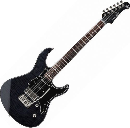Yamaha PAC-612VIIFM Elektrische Gitarre Stratocaster mit SSS Tonabnehmerkonfiguration Schwarz