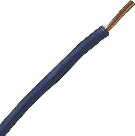 Eurolamp Καλώδιο Ρεύματος τύπου NYA με Διατομή 1x1.5mm² σε Μπλε Χρώμα 1m
