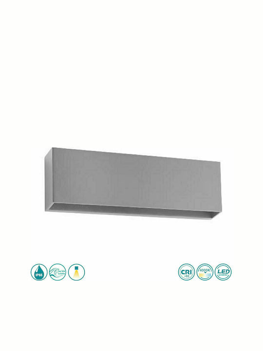 Fan Europe Secret Wall-Mounted Outdoor Ceiling Light LED IP65 with Natural White Light