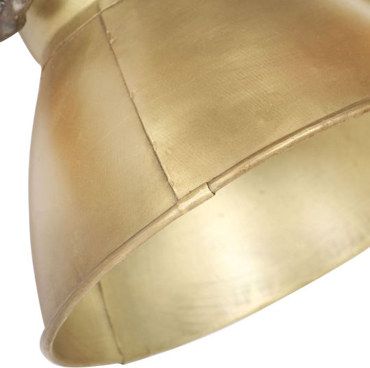 vidaXL Industrial Wall Lamp with E27 Bronze 90x25cm