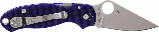 Spyderco Para 3 G-10 Σουγιάς Μπλε σε Θήκη