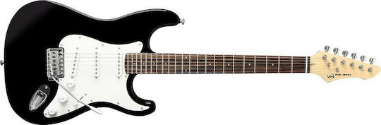 Gewa RC-100 Electric Guitar Stratocaster with SSS Pickup Configuration Black