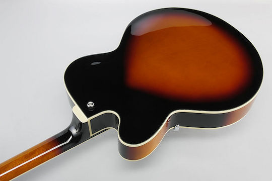 Ibanez AF75 Електрическа Китара ES с HH Конфигурация на Пикапите Brown Sunburst