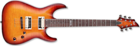 ESP H-101FM Ηλεκτρική Κιθάρα ST Style με HH Διάταξη Μαγνητών Amber Sunburst
