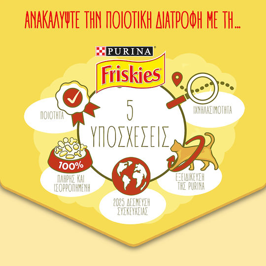 Friskies Friskies Junior Hrană Uscată pentru Pisici Tinere cu Pui / Legume / Lapte 1.5kg