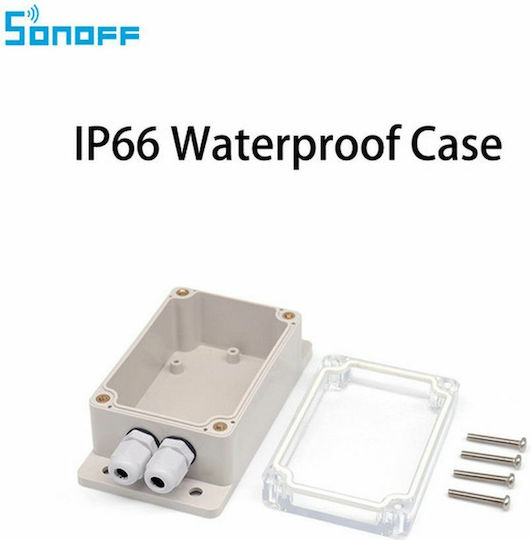 Sonoff Електрическо кутия за външен монтаж Водоустойчиво IP66 в Сив цвят