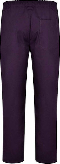 B-Well Cesare Unisex Purple Pants & Blouse Set Cotton and Polyester