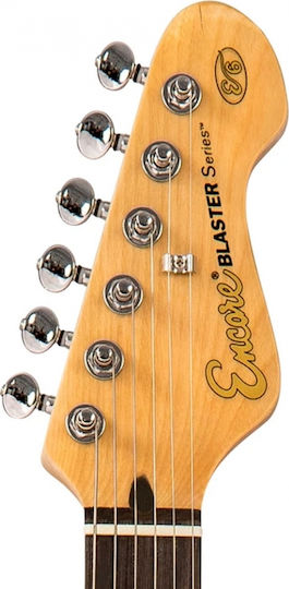 Encore E6 Elektrische Gitarre Stratocaster mit SSS Tonabnehmerkonfiguration Vintage White