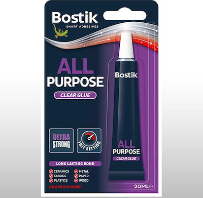 Bostik Kleber Gel Sofort All Purpose Clear Glue für Stoff 20ml 11.2.10.allpurpose