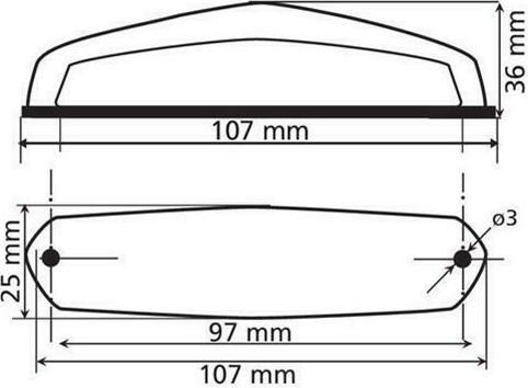 Lampa Lumina din spate Motocicletă LED 1buc
