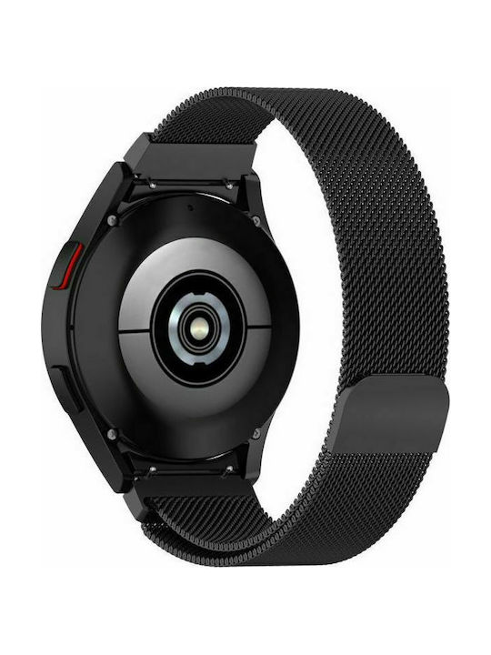 Tech-Protect Milaneseband ”2” Strap Stainless Steel Black (Galaxy Watch 4 / 5 / 5 Pro / 6 / 7 / FE)