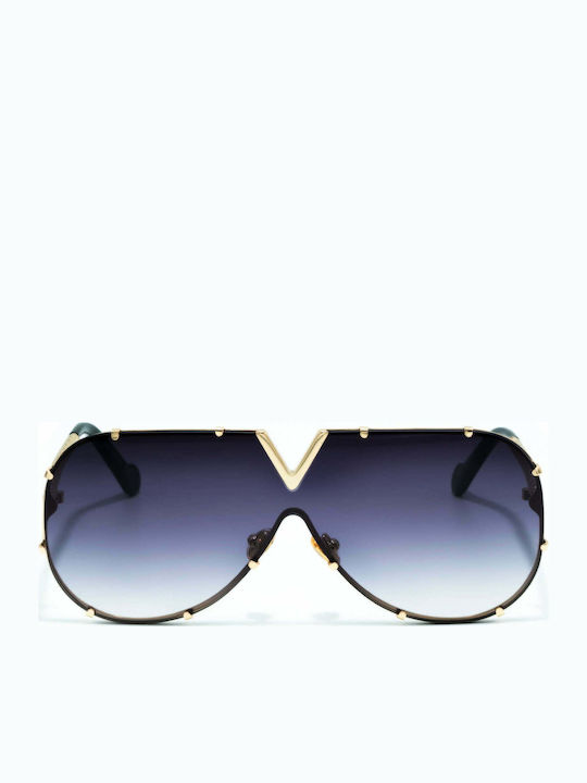 Olympus Sunglasses Virginia Sunglasses Χρυσά with Metal Frame & Blue Lens Olympus Sunglasses Virginia Sunglasses Χρυσά with Metal Frame & Blue Lens