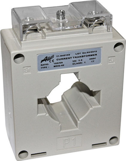 Adeleq Μετασχηματιστής Ράγας Φ40 100/5Α 220V