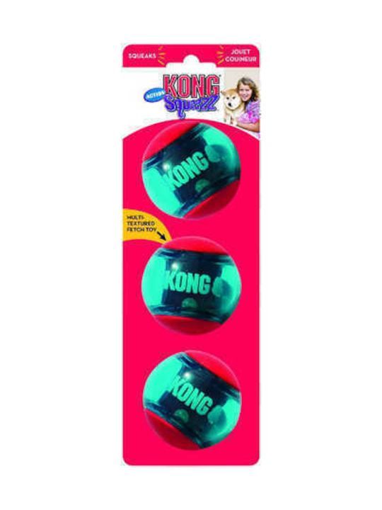 Kong Action Squeezz Μπάλα Παιχνίδι Σκύλου από Καουτσούκ Small Κόκκινη Kong Action Squeezz Μπάλα Παιχνίδι Σκύλου από Καουτσούκ Small Κόκκινη