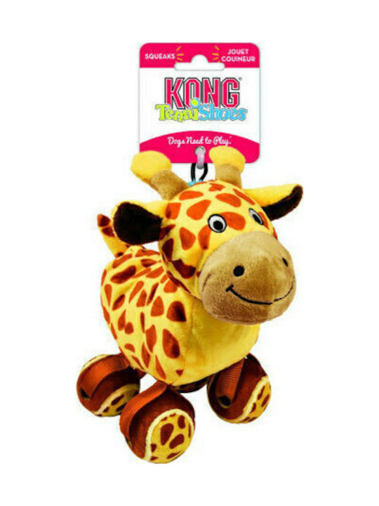 Kong Tennis Shoes Cuddly Dog Toy Large 24cm Brown Kong Tennis Shoes Cuddly Dog Toy Large 24cm Brown