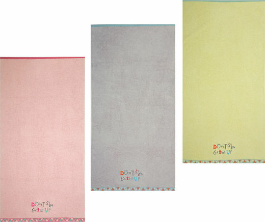 Nef-Nef Homeware Don't Grow Up Παιδική Πετσέτα Θαλάσσης Πράσινη 130x70εκ.