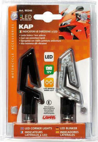 Lampa Φλας Μοτοσυκλέτας LED 2τμχ