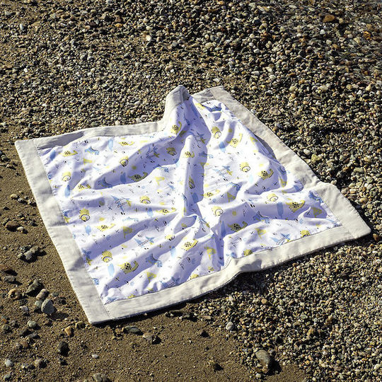 Nima Beach Dino Kids Beach Towel Beige 75x75cm