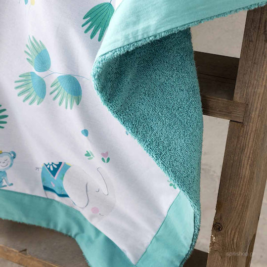 Nima Chirpy Kids Beach Towel Light Blue 75x75cm