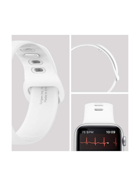 Spigen Air Fit Strap Silicone with Pin White (Apple Watch 38/40/41/42mm)