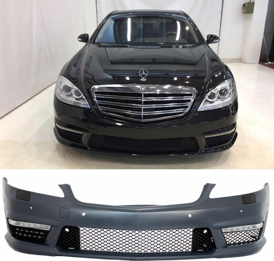 Carner Bumper Car Front Compatible with Mercedes-Benz S W221 2006-2013 Amg S65 Look