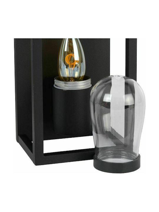 Lucide Lightning Carlyn Wall-Mounted Outdoor Light E14 IP54 12.6x12.5x25εκ.