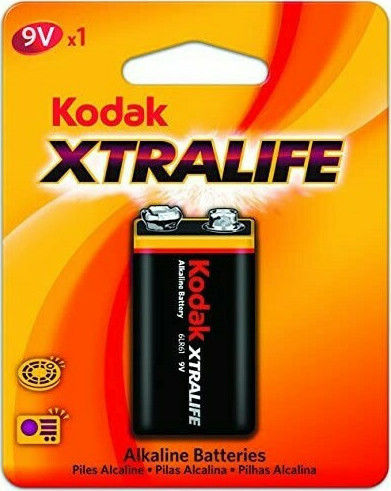 Kodak Xtralife Αλκαλική Μπαταρία 9V 1τμχ